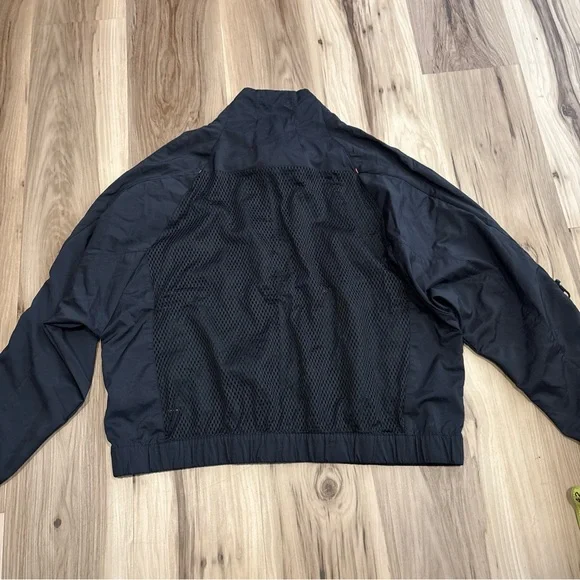 Adidas Tech Track Jacket Women's Large Black Lightweight Mesh Back - Picture 10 of 11